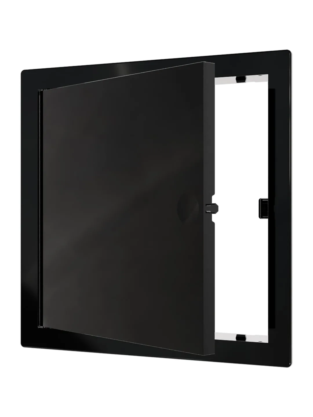 Люк ревизионный LN фланец 150х150 нажимной 172х172 пластик Black EVECS