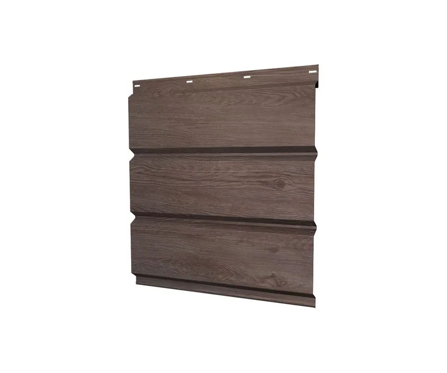 Софит металлический без перфорации 0,45 Print Elite с пленкой White Wood TwinColor