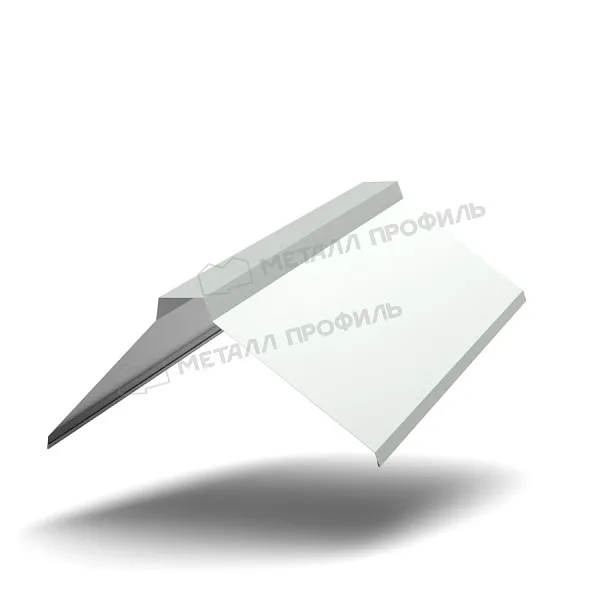 Планка конька плоского 155х155х2000 NormanMP Металл Профиль (ПЭ-01-7035-0.5)