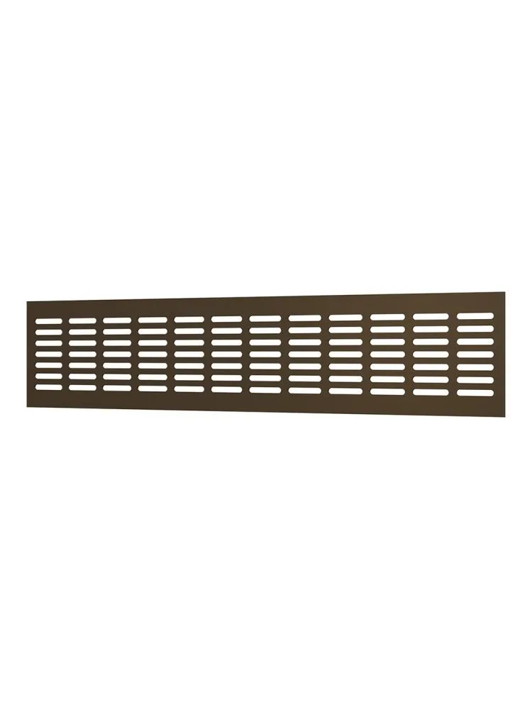 Решетка вентиляционная DP AL сетка переточная 480х100 алюминий Dark bronze ERA