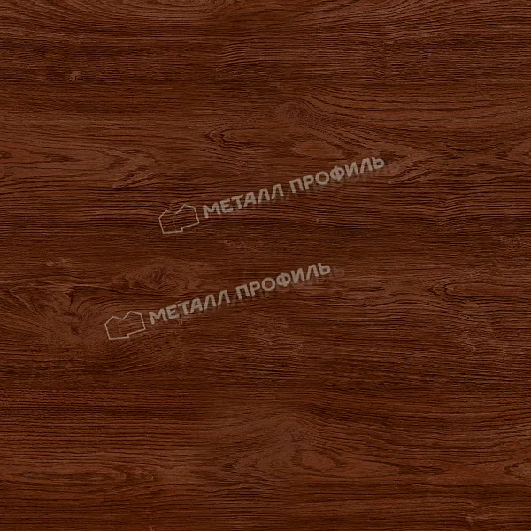 Планка конька круглого R110х2000 Металл Профиль (ECOSTEEL_MA-01-МореныйДуб-0.5)