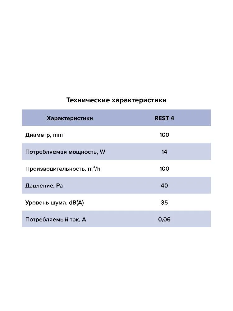 Вентилятор накладной REST D100 сетка, пластиковый обратный клапан, таймер ERA