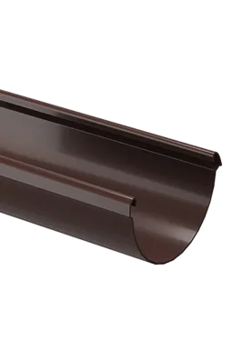Жёлоб водосточный 3 м Люкс (Lux) Шоколад, (RAL 8019) Döcke
