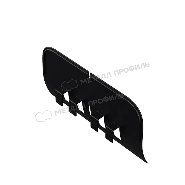 Ограничитель перелива универсальный МЕТАЛЛ ПРОФИЛЬ PURMAN BLACK EDITION Ral 9005