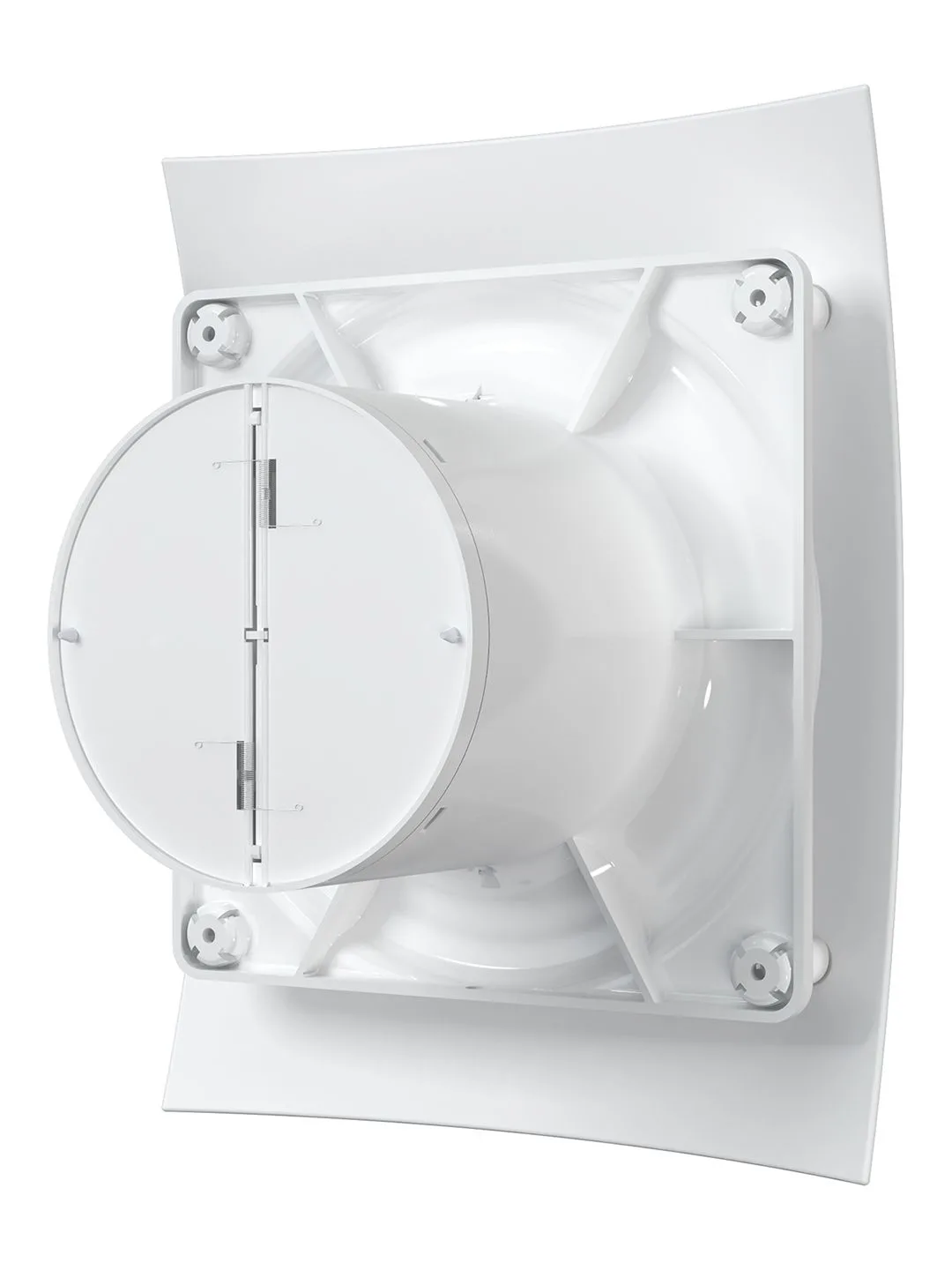 Вентилятор накладной BREEZE D100 обратный клапан Matt white DICITI