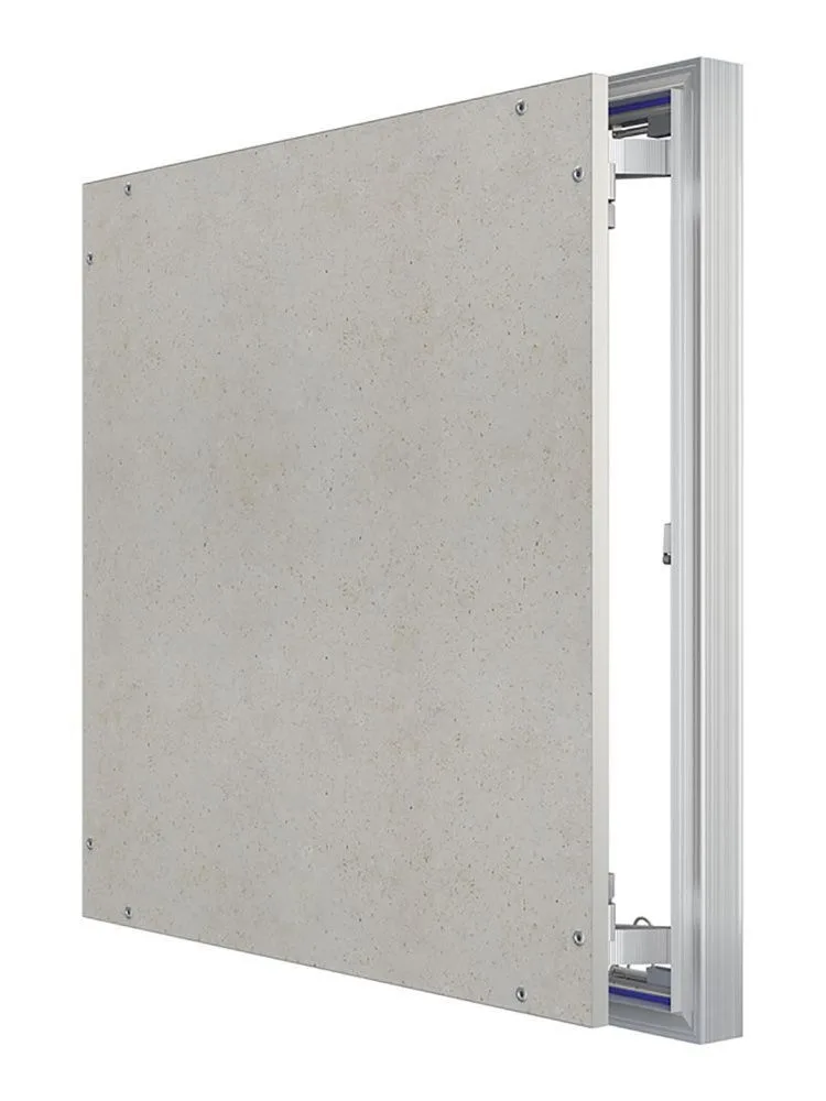 Люк ревизионный D Ceramo Optimum 600х600 скрытый монтаж петля алюминий EVECS