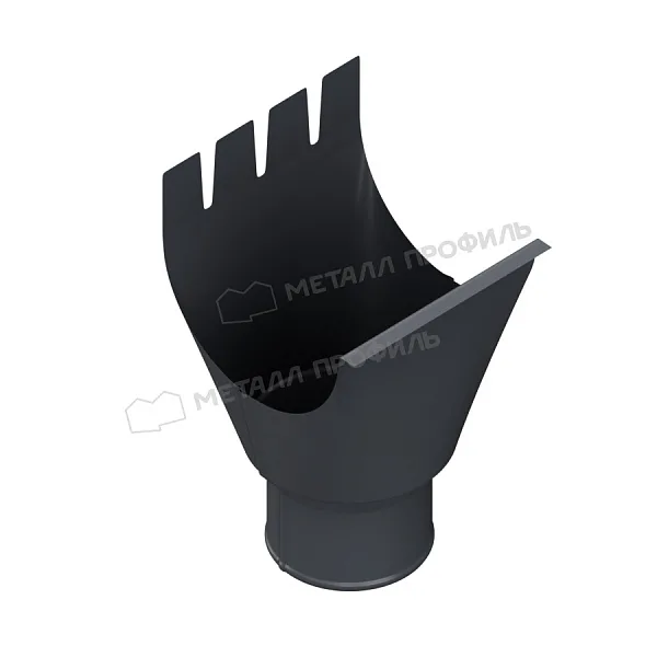 Воронка выпускная МЕТАЛЛ ПРОФИЛЬ Foramina PUR D125/100 Ral 7024