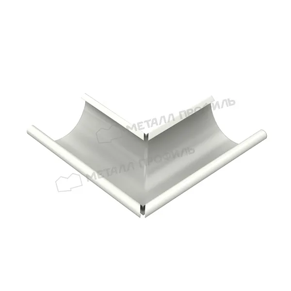 Угол желоба наружный МЕТАЛЛ ПРОФИЛЬ Foramina PUR D125 Ral 9010