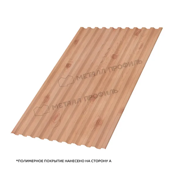 Профлист МЕТАЛЛ ПРОФИЛЬ С-21x1000-A Металл Профиль (ECOSTEEL_T-12-Орех-0,45), Орех