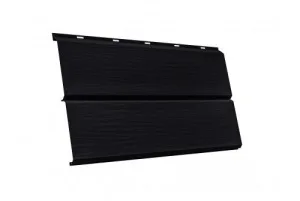 Сайдинг металлический ЭкоБрус 3D 0,345 Grand Line 0,5 Satin Matt RAL 9005 ч