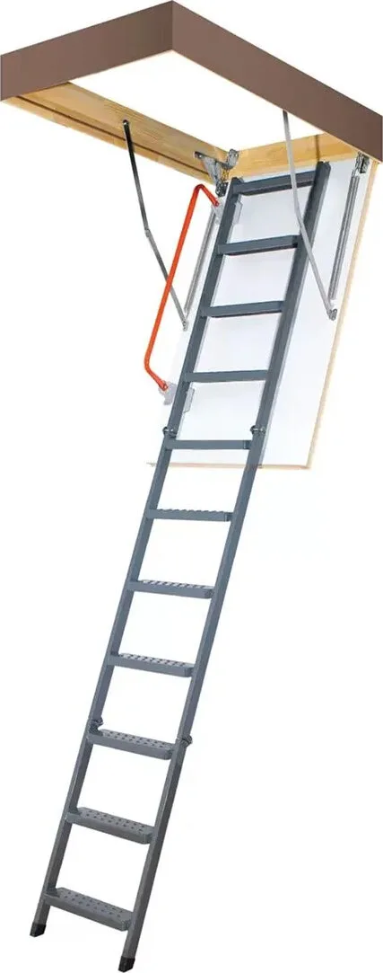Лестница чердачная складная FAKRO LMK 60х140/305 (металлическая, повышенной прочности)