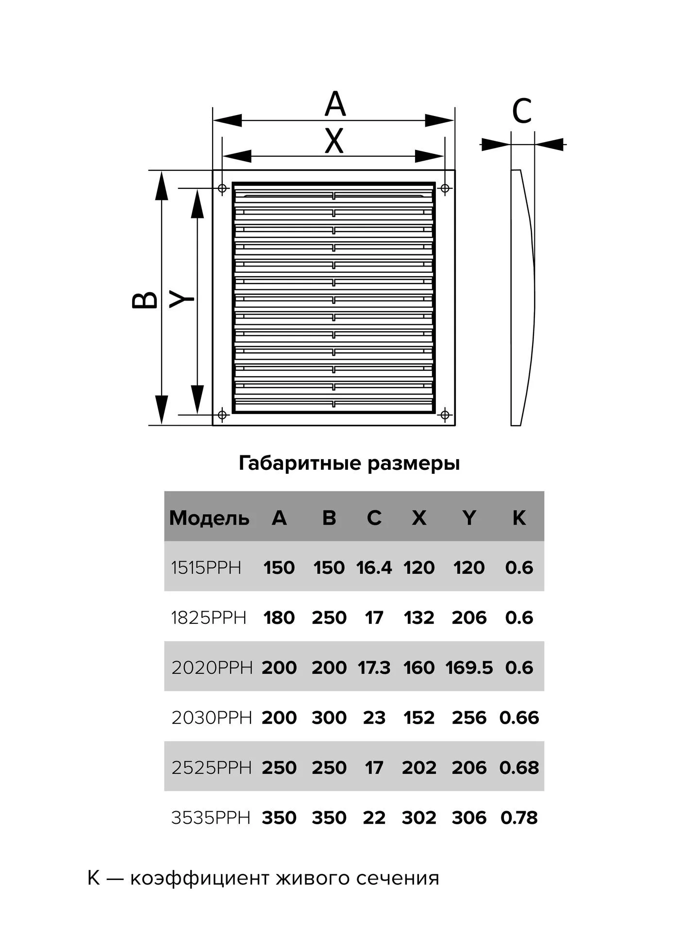 Решетка вентиляционная РРН разъемная 350х350 ASA Brown ERA