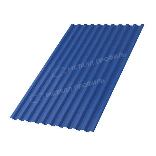 Профлист МЕТАЛЛ ПРОФИЛЬ С-21x1000-A Металл Профиль (ПЭ-01-5005-0,7), RAL5005 Синий насыщенный