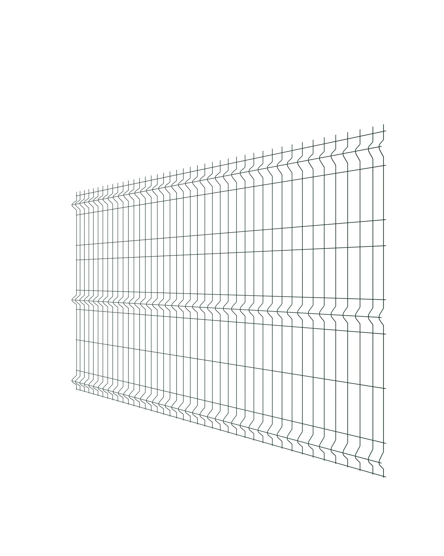 Панель Fine 1,53х2,5 RAL 6005 Grand Line (60х235)