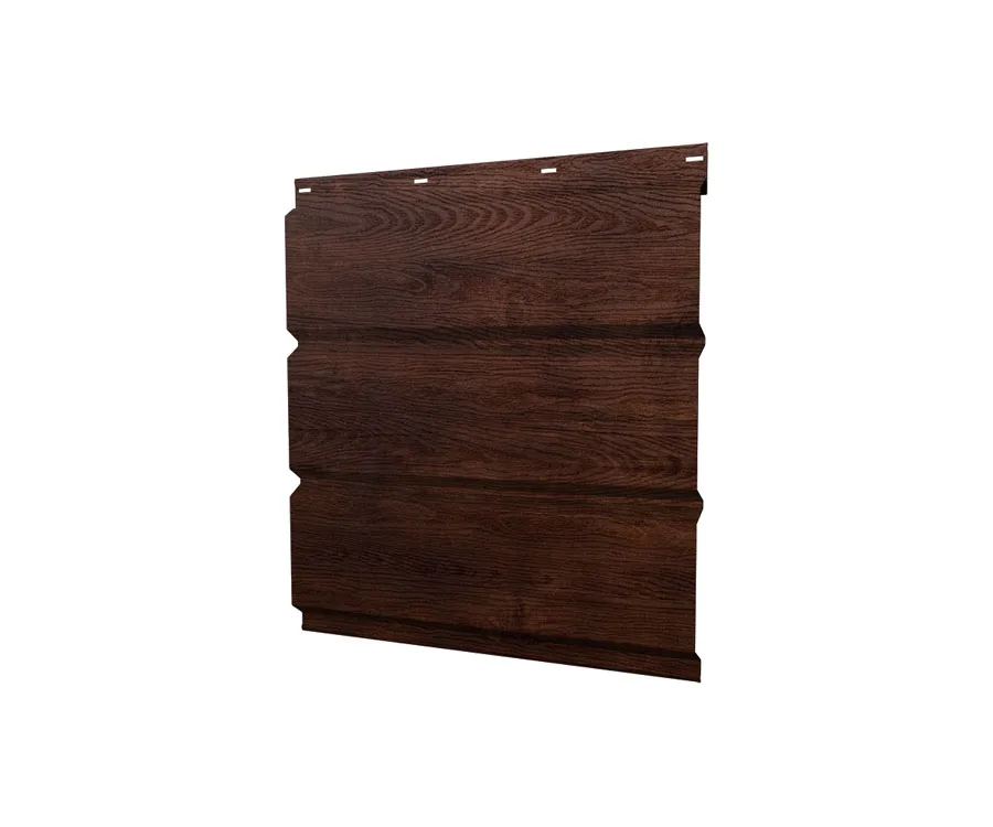Софит металлический без перфорации 0,45 Print Premium с пленкой Cherry Wood Fresh TwinColor