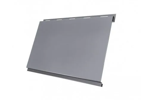 Сайдинг "Вертикаль" 0,2 м classic Satin с пленкой RAL 7004 серый