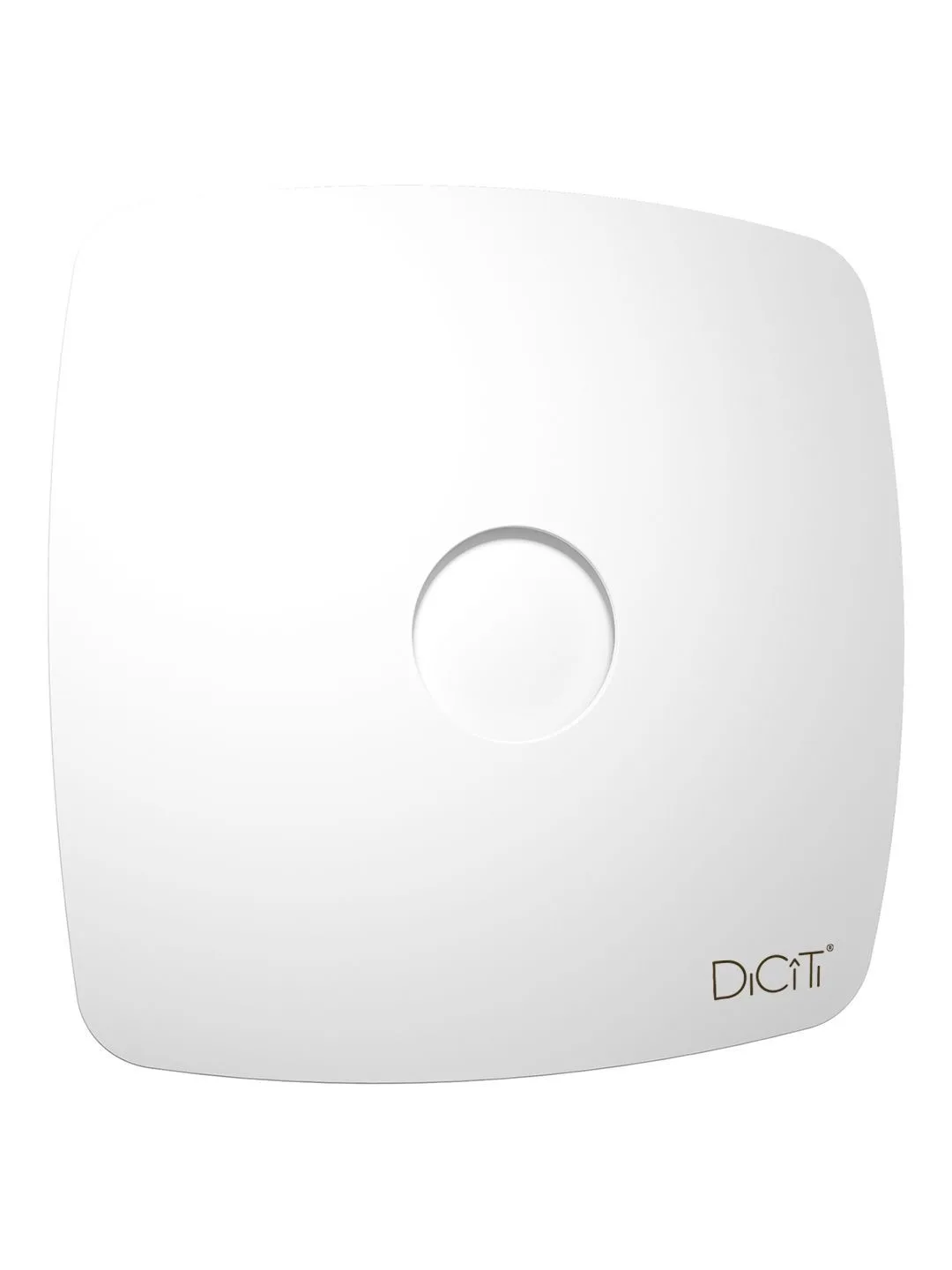 Вентилятор накладной RIO D100 обратный клапан Matt white DICITI
