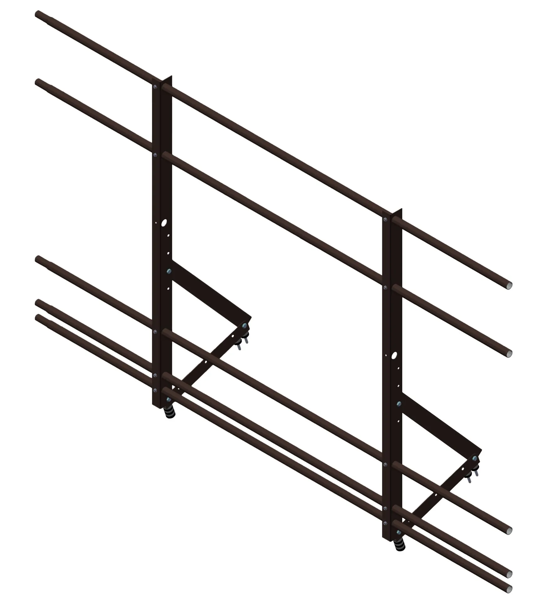 Ограждение кровельное со снегозадерж. Optima 1,2х2м RAL8017