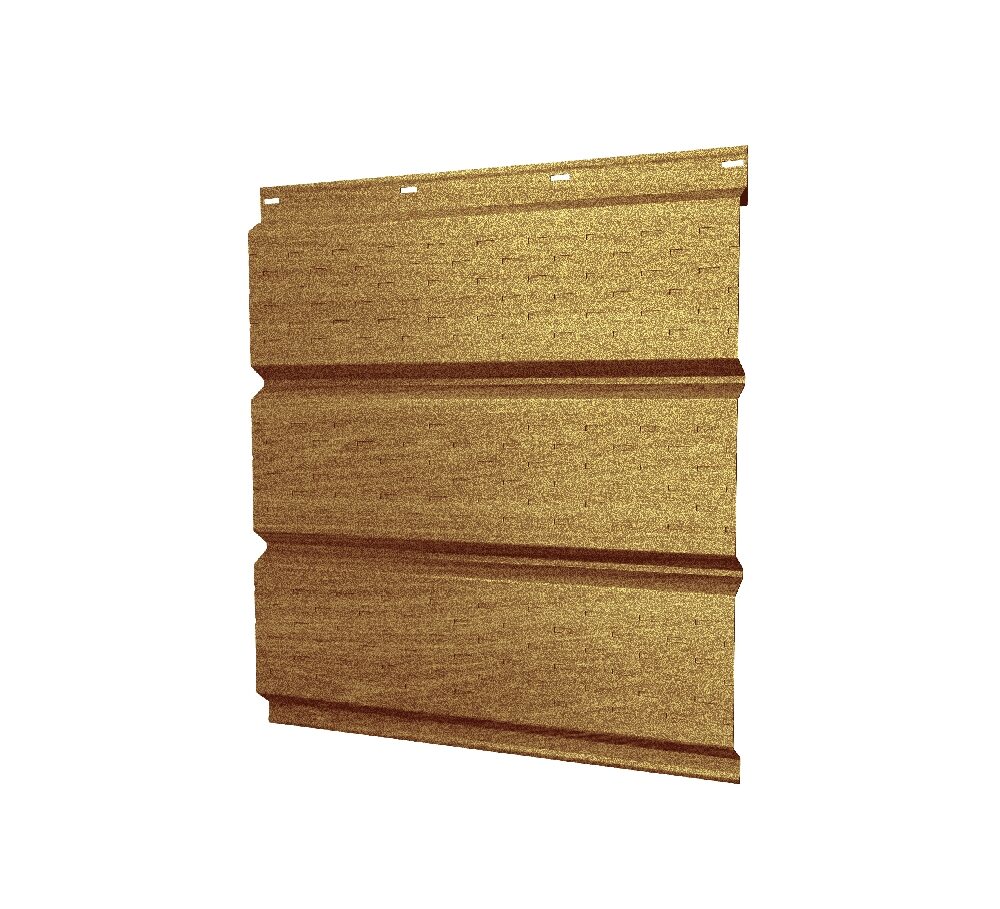 Софит металлический полная перфорация 0,45 Print Elite с пленкой Honey Wood TwinColor
