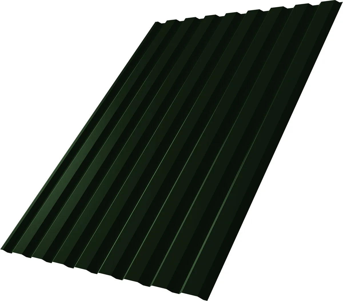 Профнастил С20A Grand Line 0,5 Сатин матовый ТХ RAL 6020 хромовая зелень