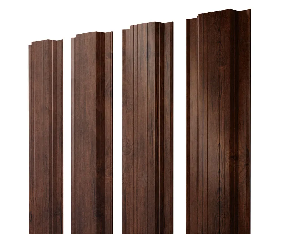 Штакетник Прямоугольный с прямым резом 0,45 Print Premium Cherry Wood Fresh TwinColor