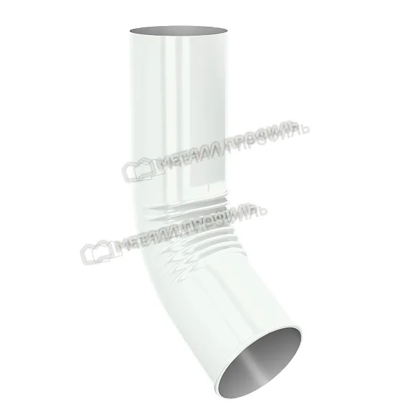 Колено сливное МЕТАЛЛ ПРОФИЛЬ ПРОЕКТ D150 Ral 9003