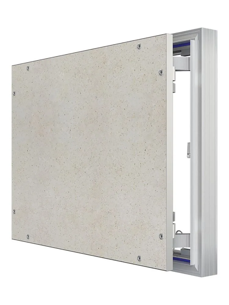 Люк ревизионный D Ceramo Optimum 500х400 скрытый монтаж петля алюминий EVECS