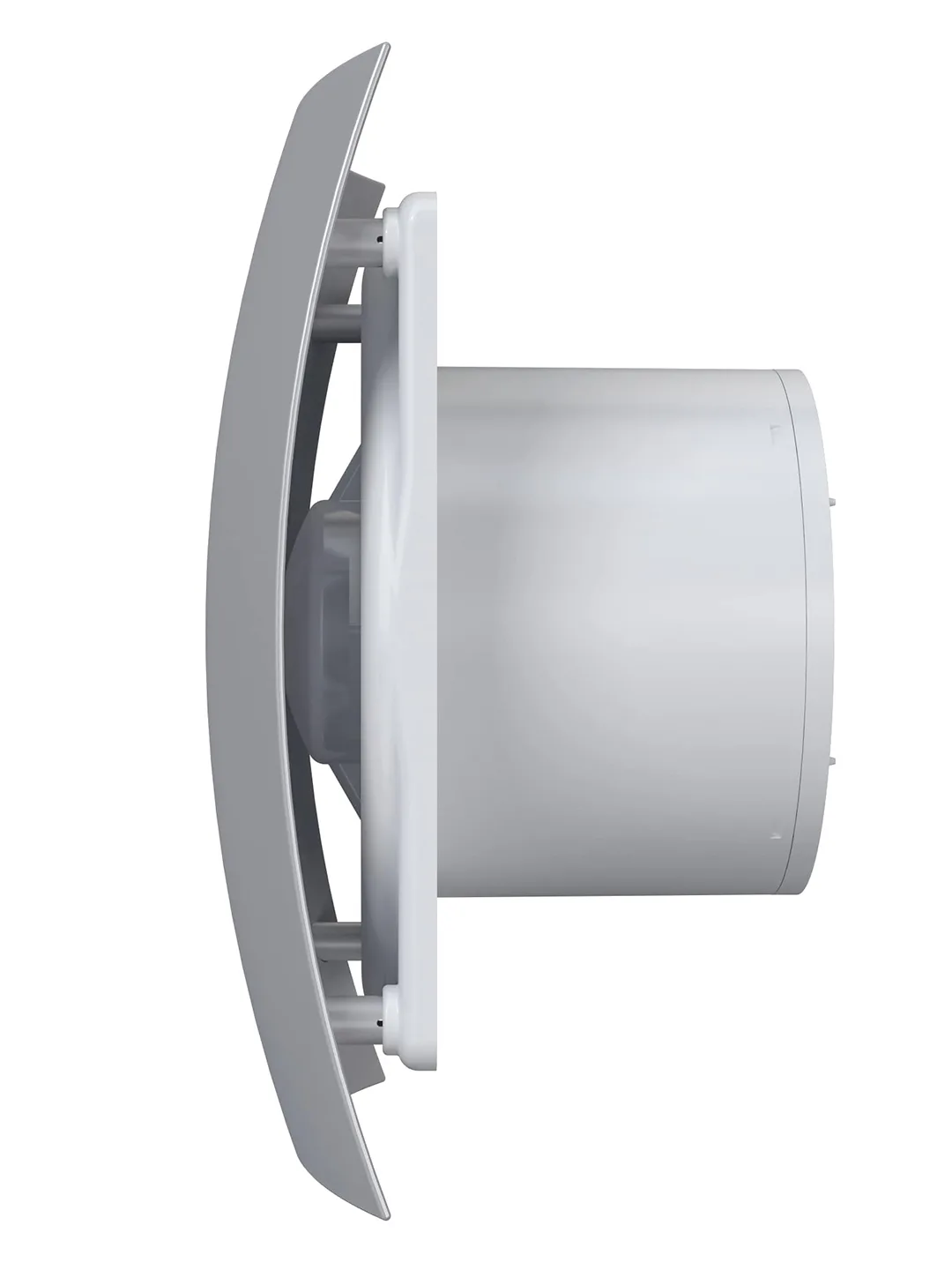 Вентилятор накладной BREEZE D125 обратный клапан Gray metal DICITI