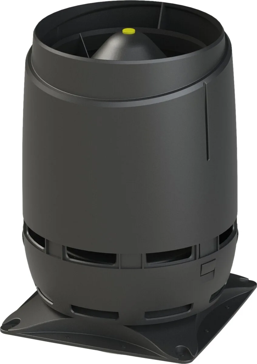 Выход вентиляционный Vilpe Flow 160S с основанием 300x300 черный