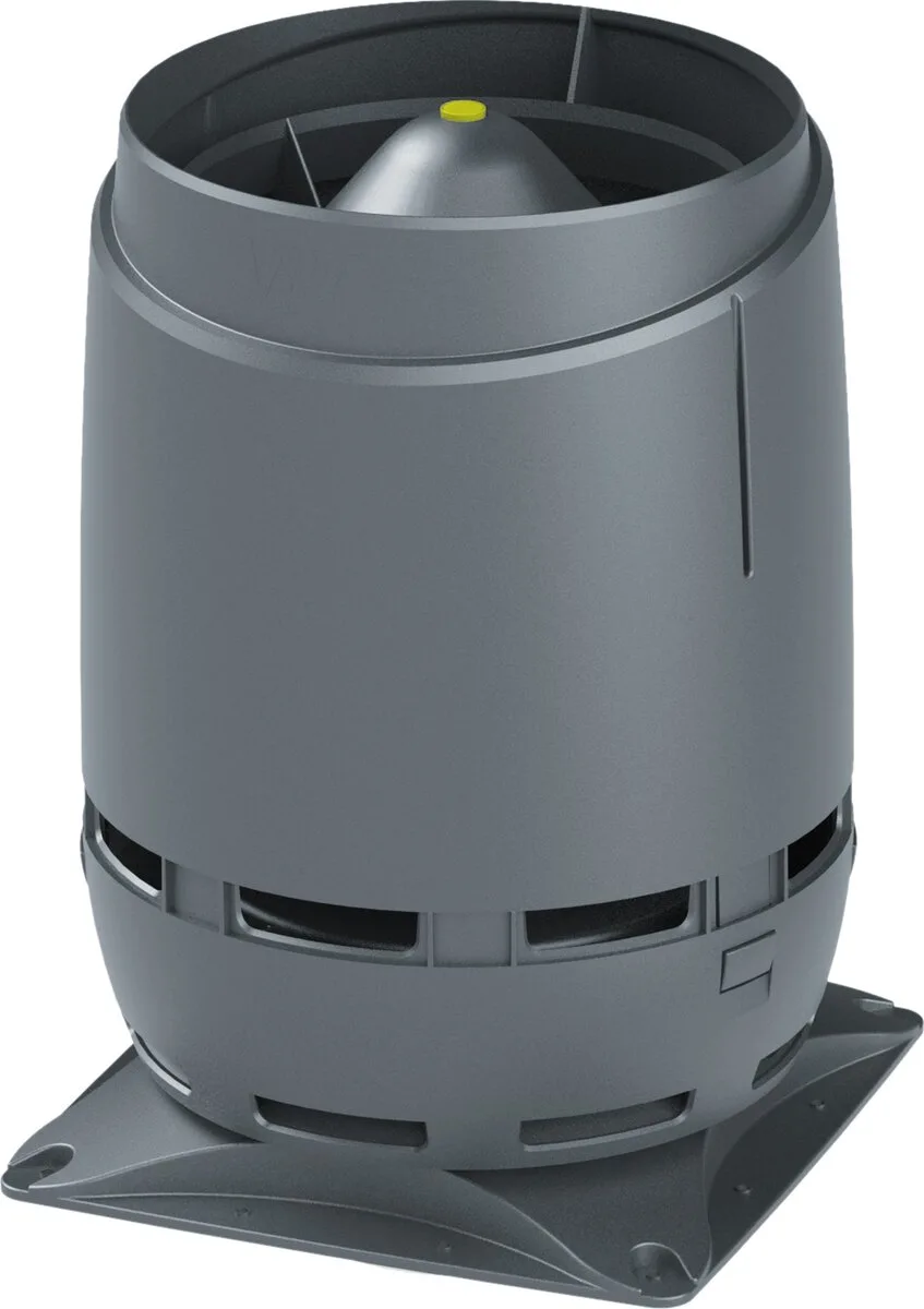 Выход вентиляционный Vilpe Flow 160S с основанием 300x300 серый