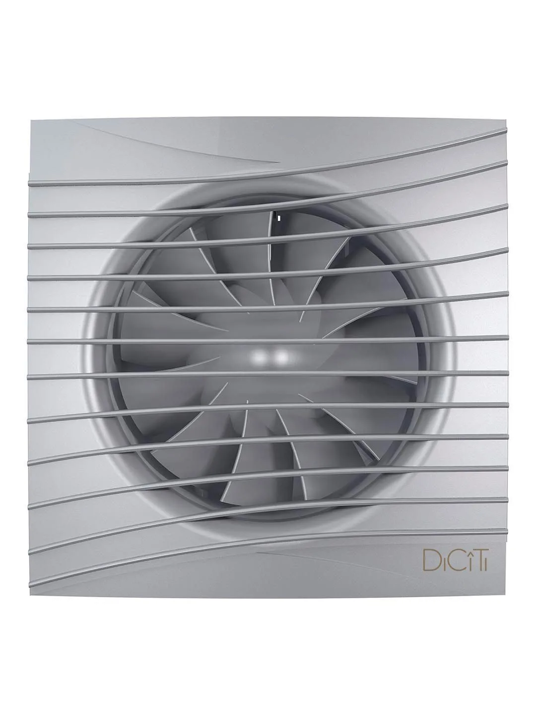 Вентилятор накладной SILENT D100 обратный клапан Gray metal DICITI