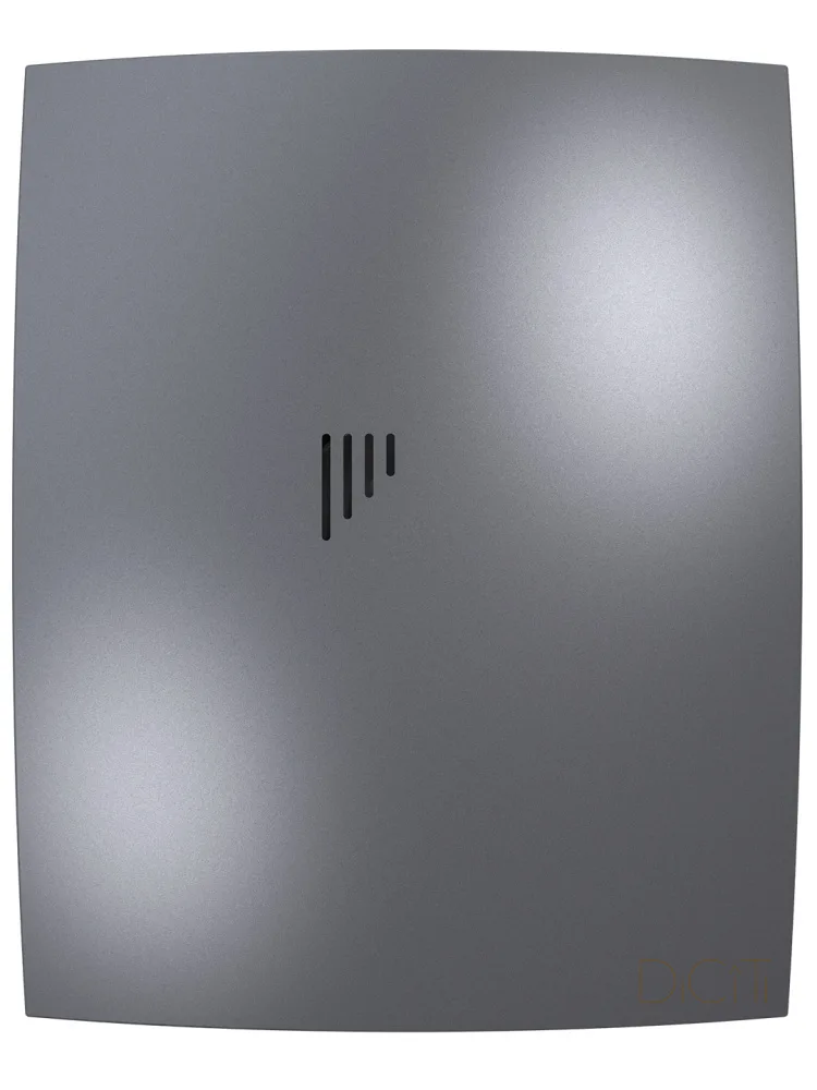Вентилятор накладной BREEZE D125 обратный клапан Dark gray metal DICITI