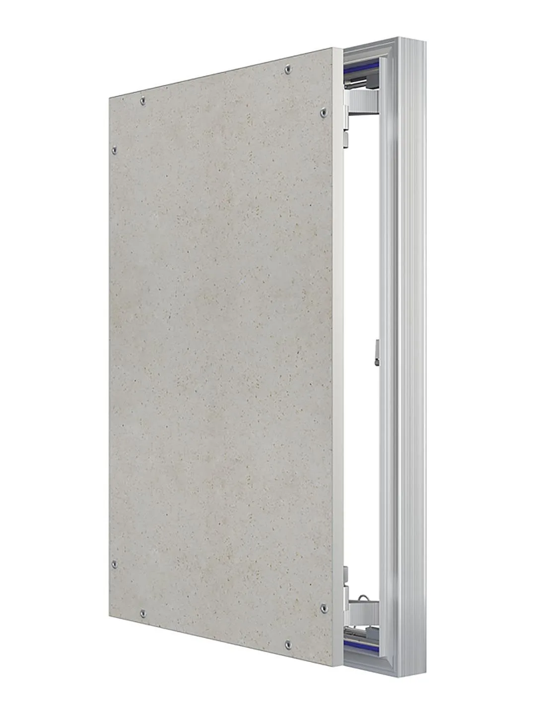 Люк ревизионный D Ceramo Optimum 400х600 скрытый монтаж петля алюминий EVECS