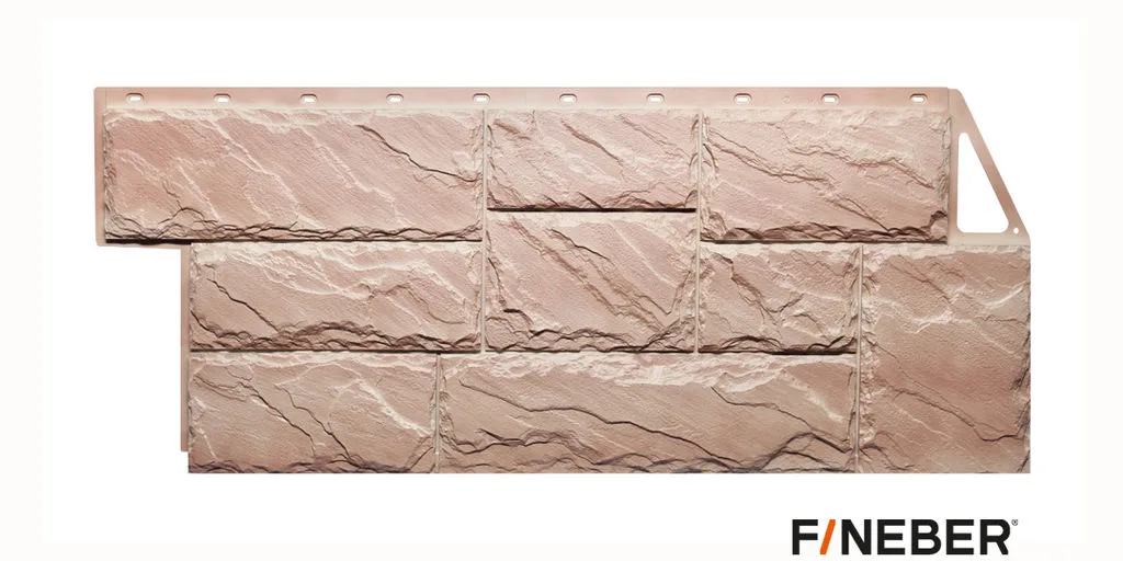 Фасадная панель FineBer Камень крупный, Терракотовый