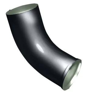 Колено сливное Optima 125/90мм RAL 7024 серый графит