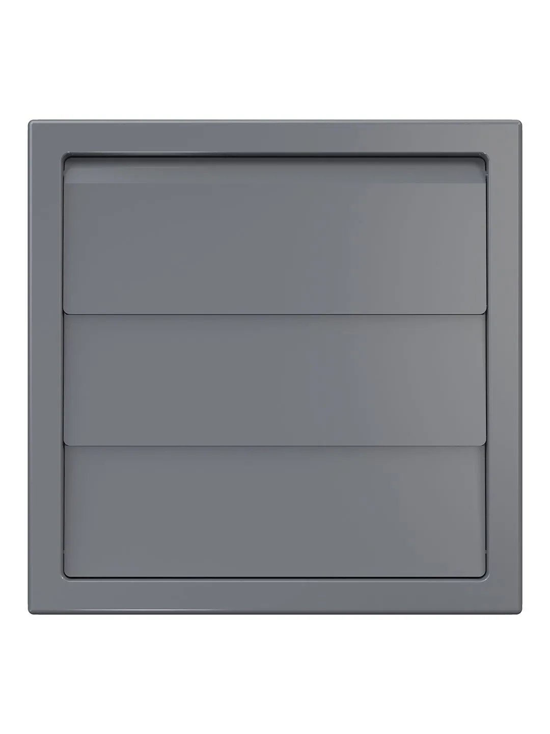 Выход стенной КФ фланец 55х110 жалюзи 150х150 ASA Gray ERA