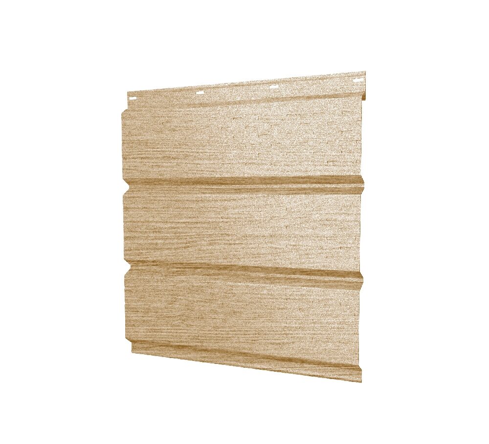 Софит металлический полная перфорация 0,45 Print Elite с пленкой Milky Wood TwinColor