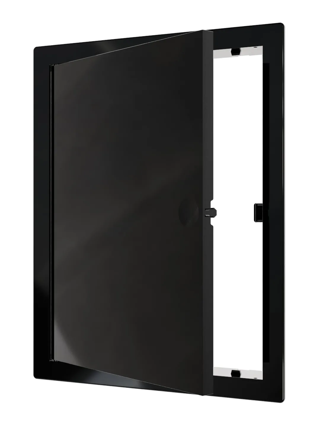 Люк ревизионный LN фланец 150х200 нажимной 172х222 пластик Black EVECS
