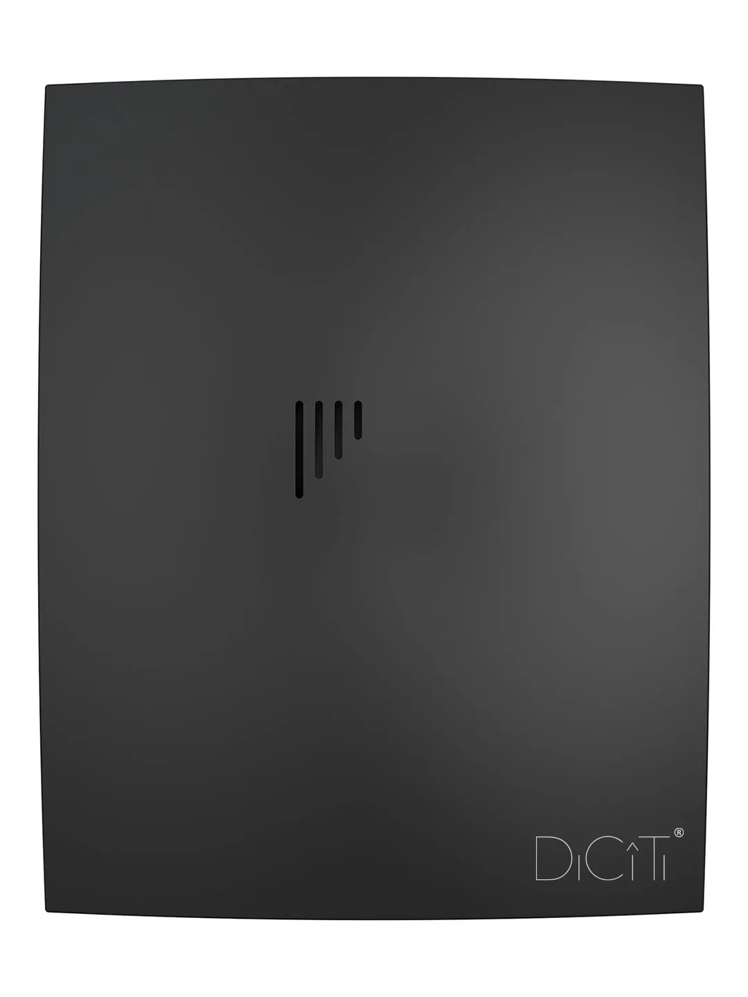 Вентилятор накладной BREEZE D100 обратный клапан Matt black DICITI