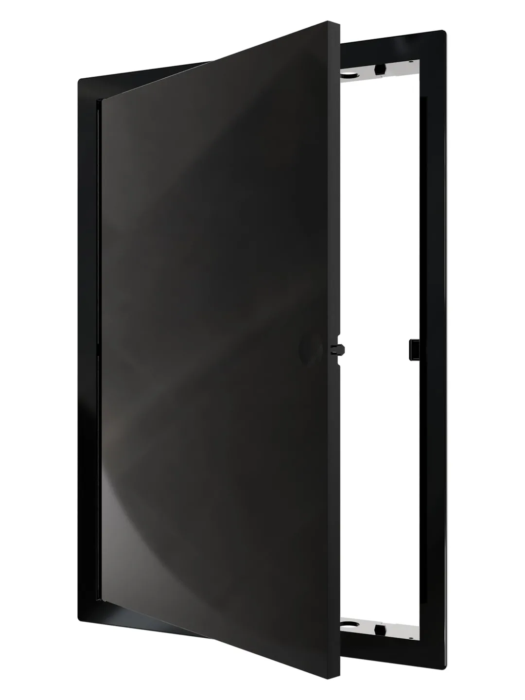 Люк ревизионный LN фланец 200х300 нажимной 223х323 пластик Black EVECS