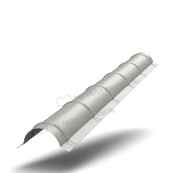 Планка конька круглого R110х2000 Металл Профиль (ПЭ-01-9002-0.45)