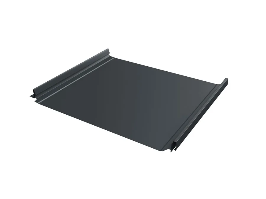 Кликфальц Про Grand Line 0,5 GreenCoat Pural БТ матовый с пленкой на замках RR2H3 (RAL 7016 антрацитово-серый)