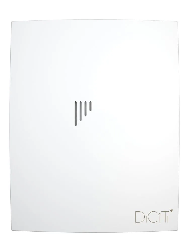 Вентилятор накладной BREEZE D100 обратный клапан Matt white DICITI