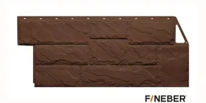 Фасадная панель FineBer Камень крупный, Коричневый
