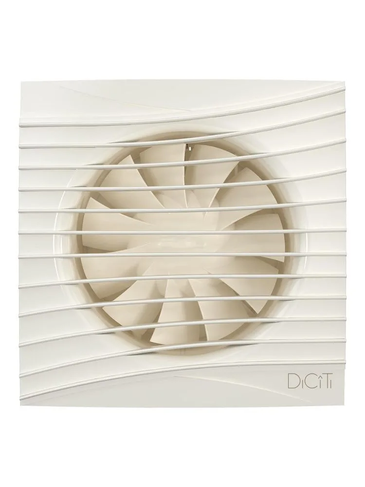 Вентилятор накладной SILENT D100 обратный клапан Ivory DICITI