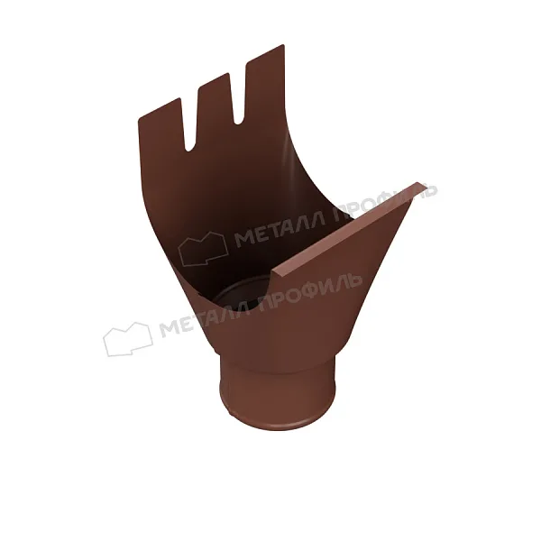 Воронка выпускная МЕТАЛЛ ПРОФИЛЬ Foramina PUR D150/100 Ral 8017
