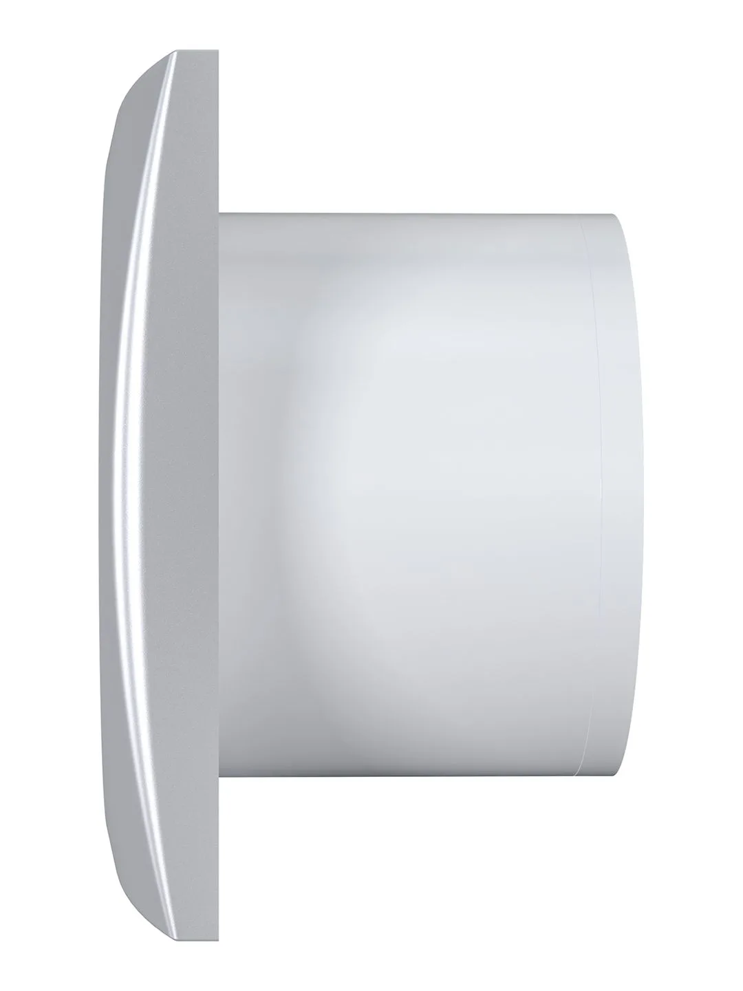 Вентилятор накладной AURA D125 обратный клапан Gray metal DICITI