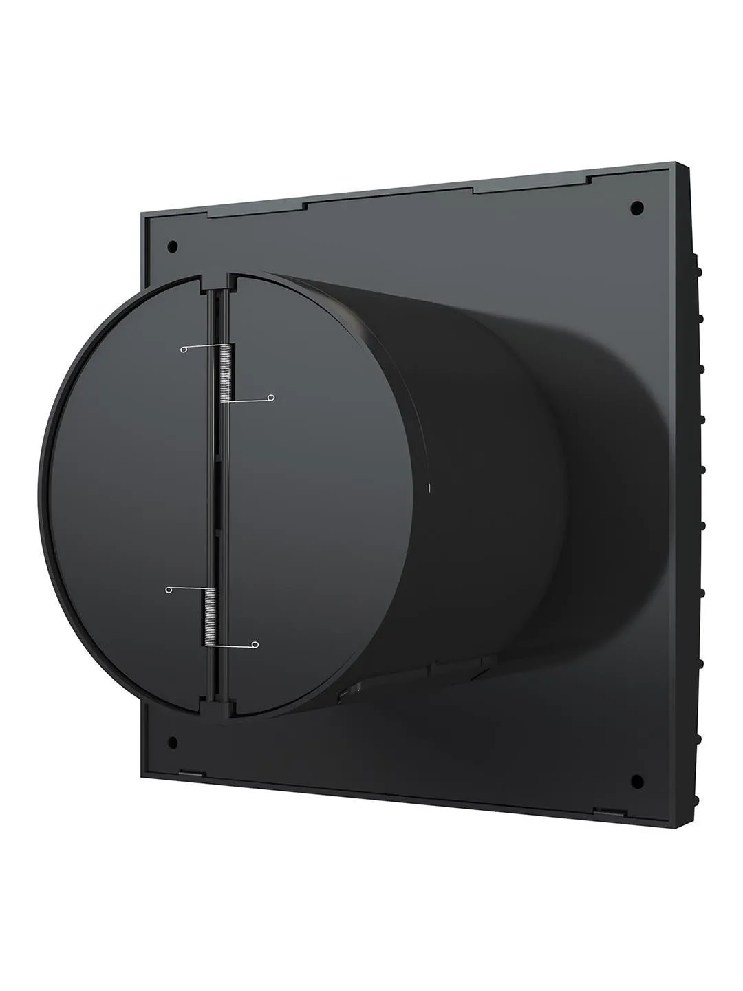 Вентилятор накладной SILENT D100 обратный клапан Matt black DICITI