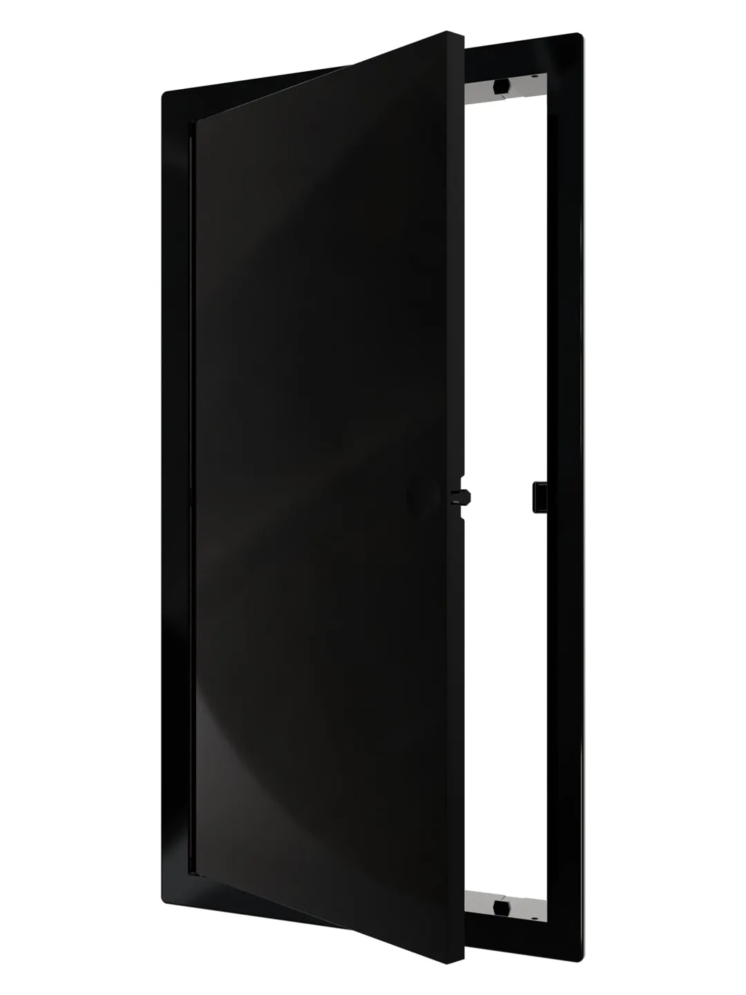 Люк ревизионный LN фланец 150х300 нажимной 172х322 пластик Black EVECS
