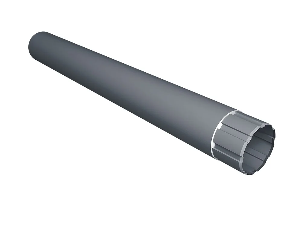 Труба круглая Ø90 Vortex Микс 3м RAL 7024 мокрый асфальт
